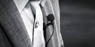 A lapel mic on a blazer. Credit: Shure